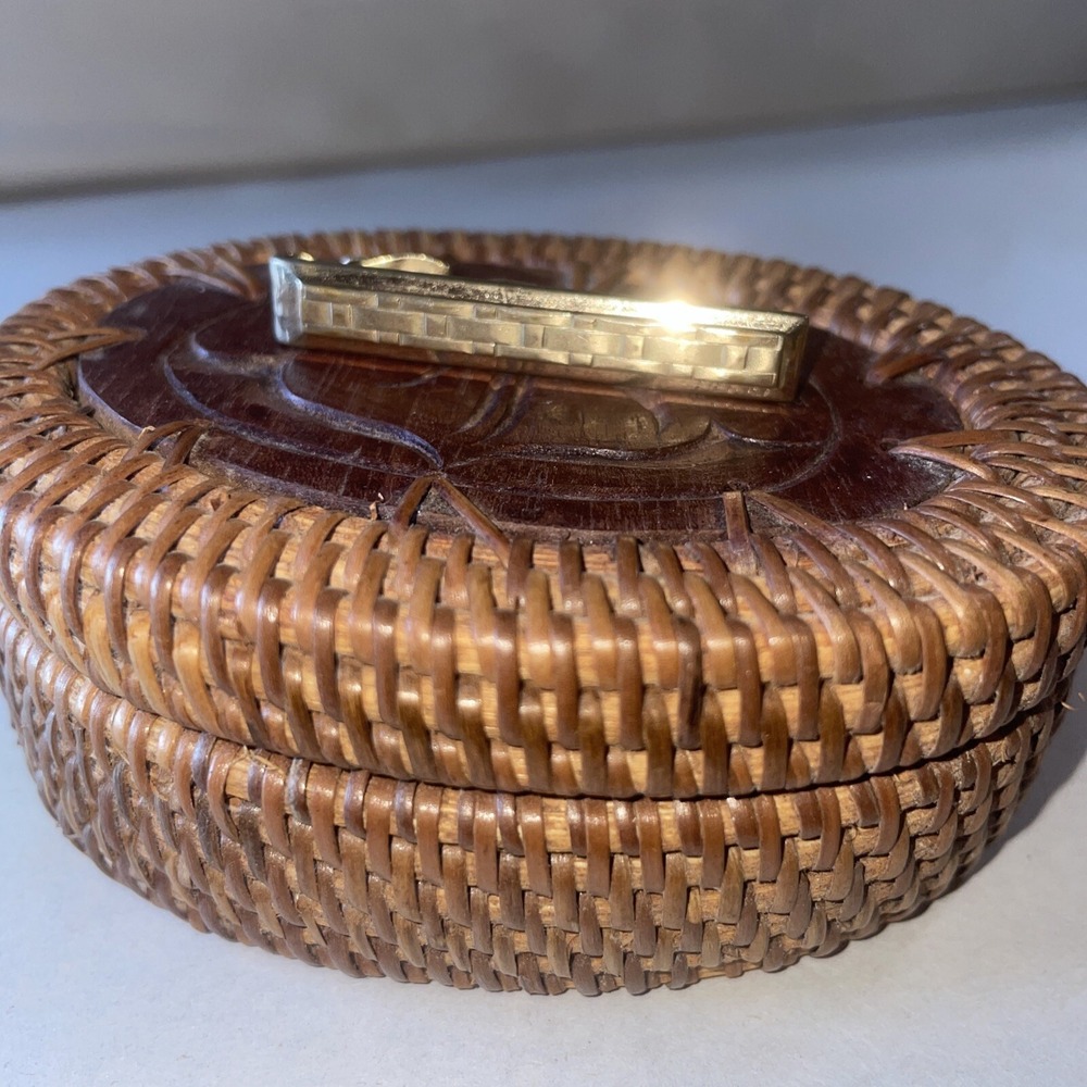 Vintage‎ Swank Basket weave Tie Bar Clip